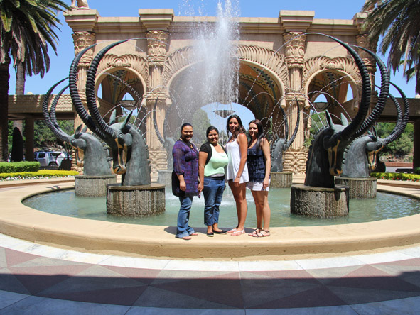 Sharlaine Assur - taking in the sights and sounds of magical Sun City
